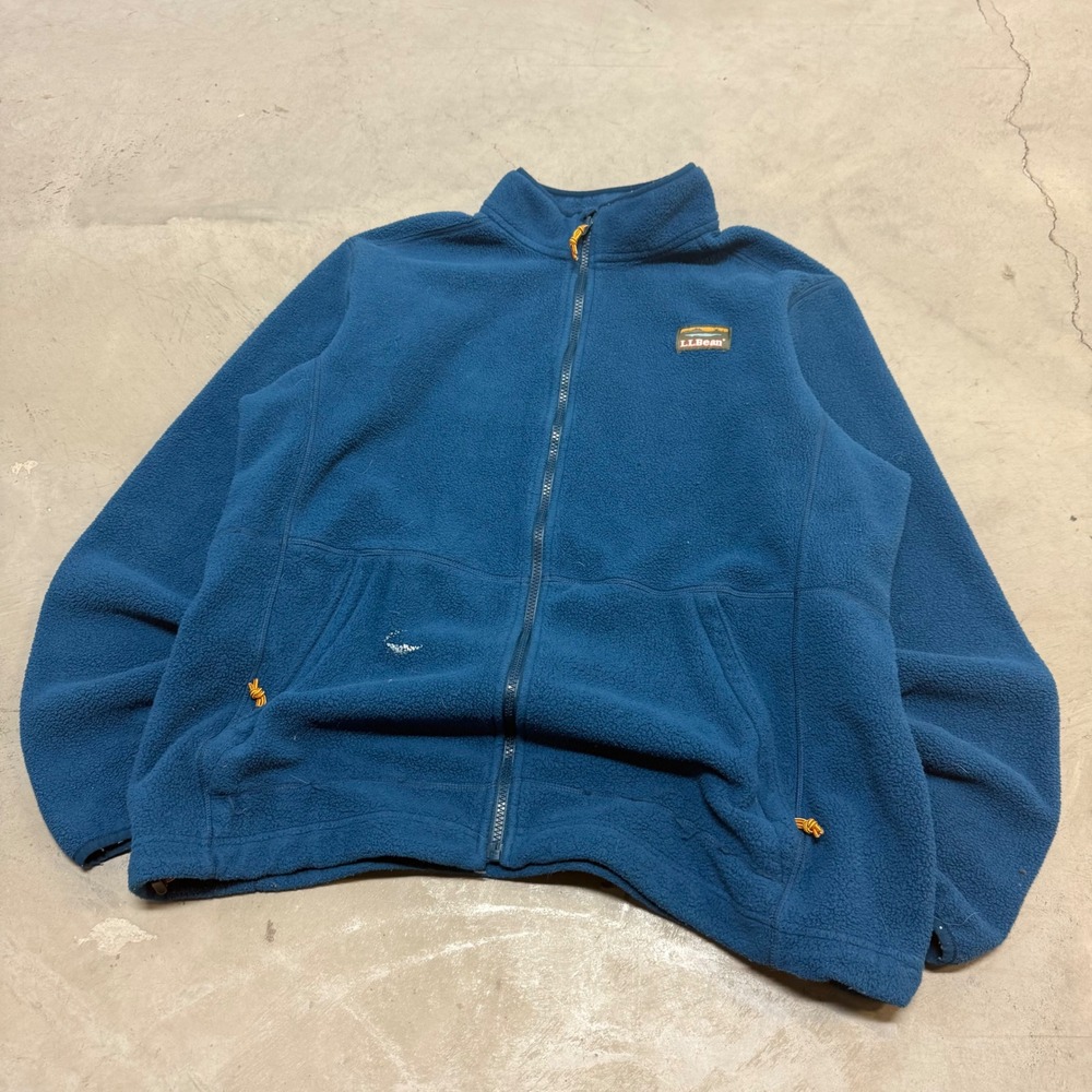Blue L.L. Bean Fleece Zip Up Jacket